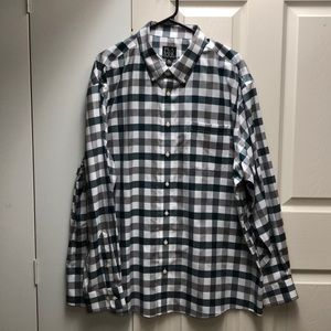 Jos A. Bank Plaid Button Down Collar Shirt